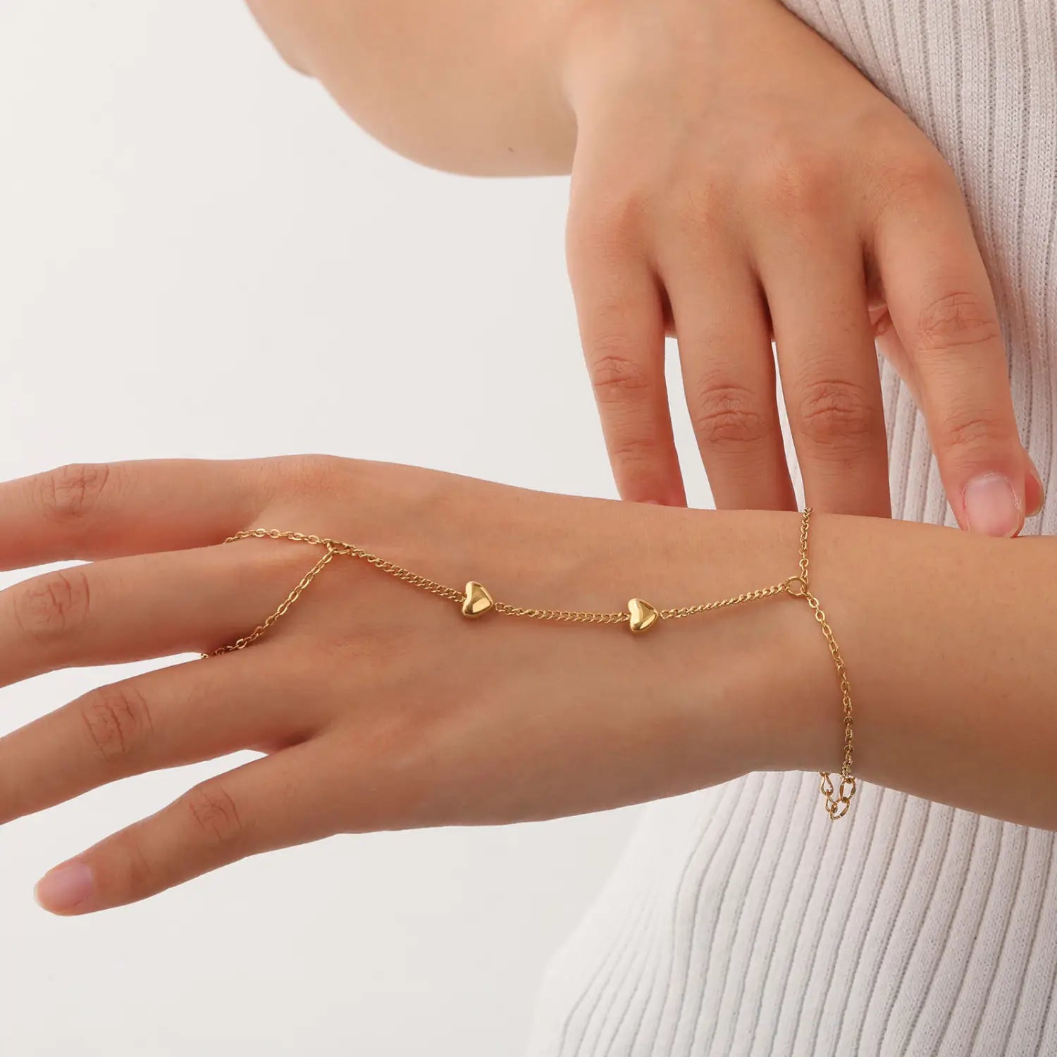 Stainless Steel Hand Support Chain Snake Double Layer Twin