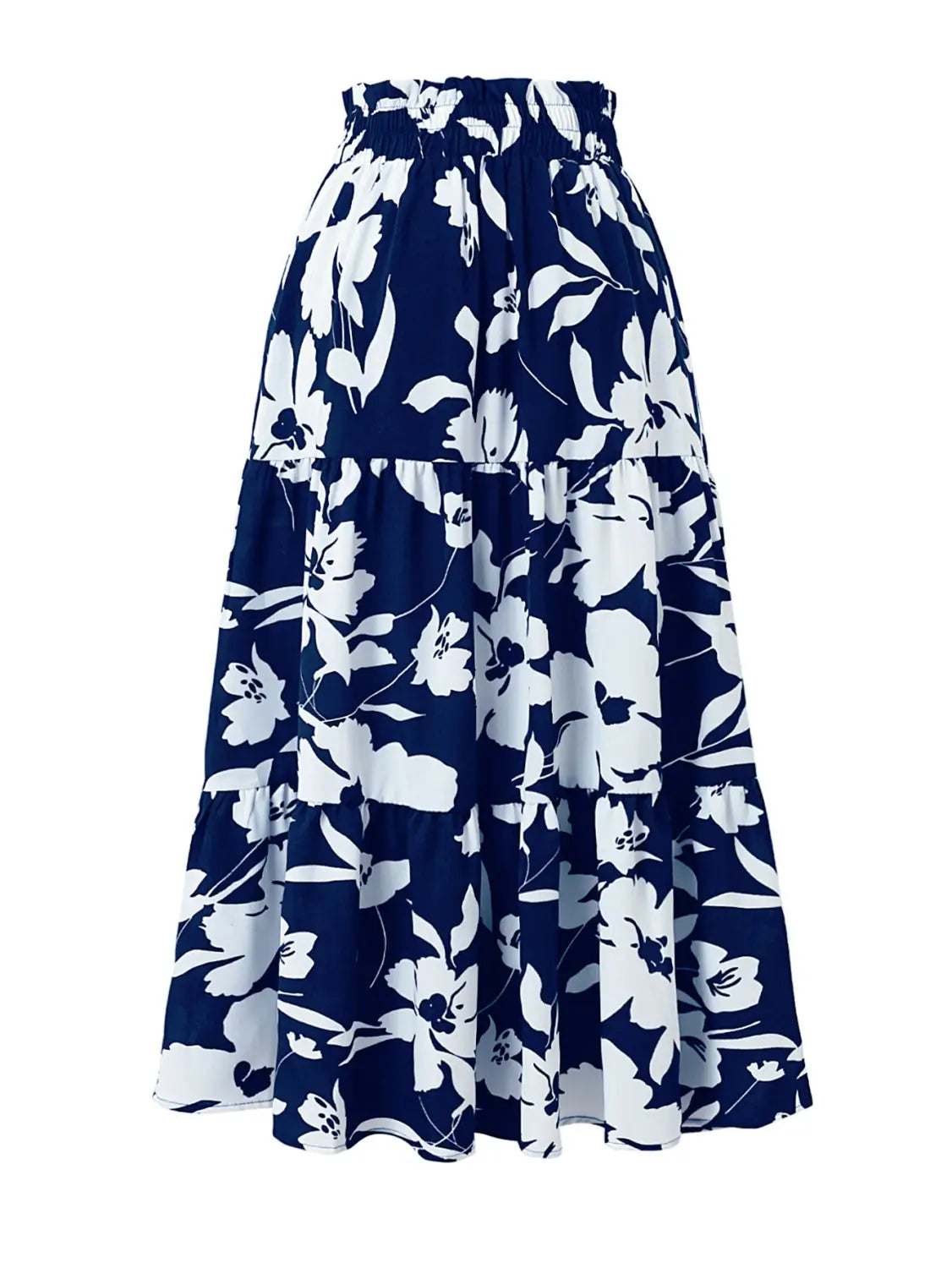 Printed A- Line Skirt Pleated Women