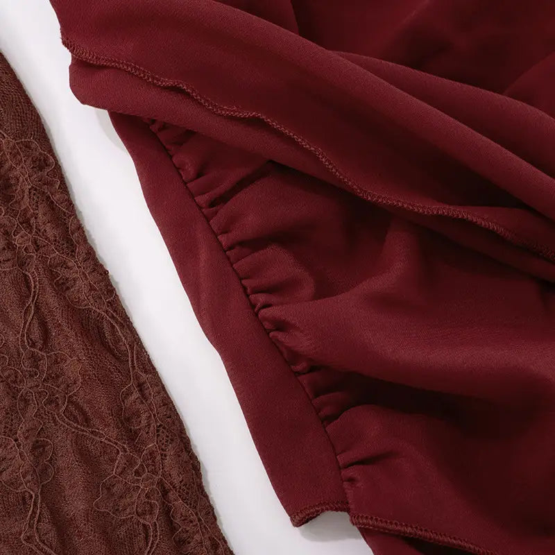 Women’s Mesh One-piece Dress Solid Color