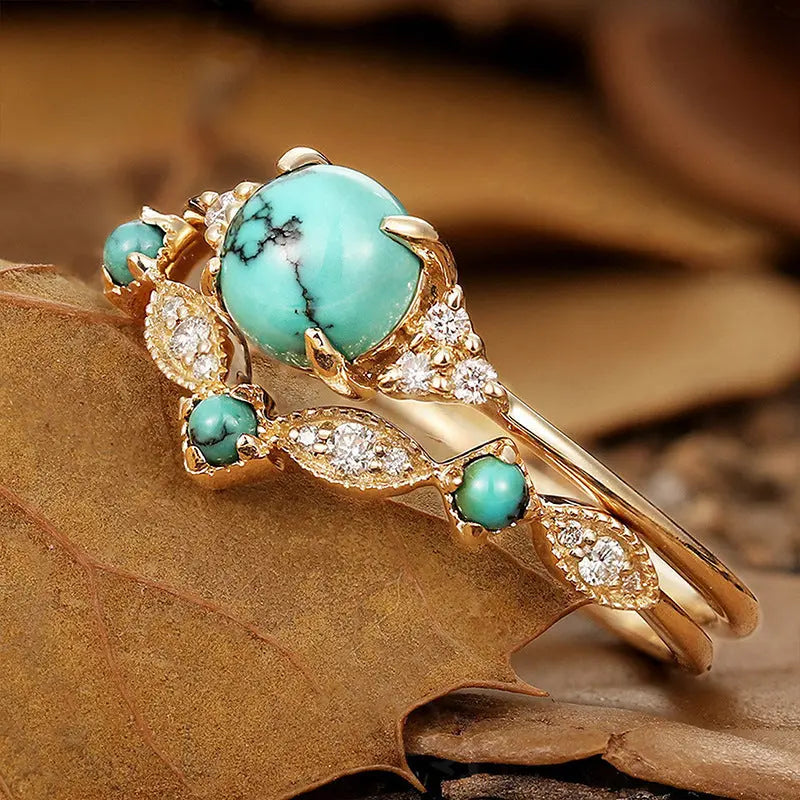 Women's Retro Turquoise Ring - Norellé
