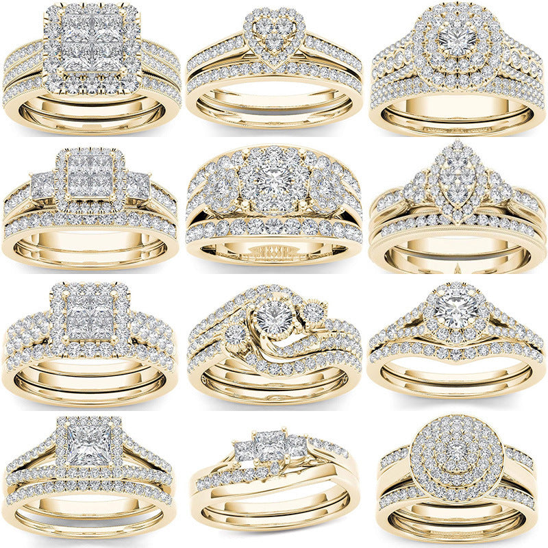 Couple Ring Gold-plated Inlaid - Norellé
