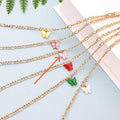 Simple Color Acrylic Butterfly Anklet - Norellé