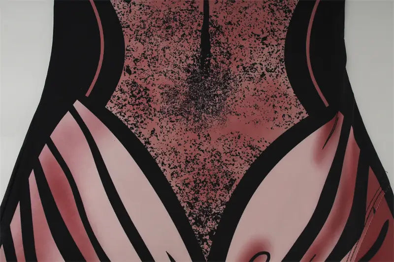 Women’s Spring Clothing Tube Top Dress High Slit Long