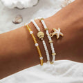 Woven Adjustable Women's Anklet 3-piece Set - Norellé