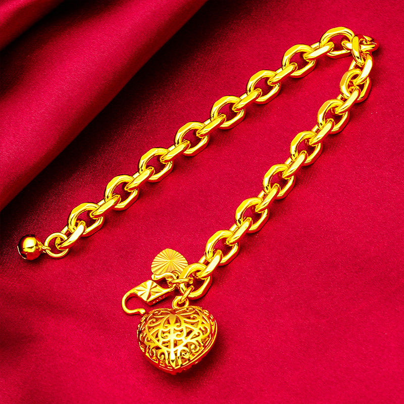 Vietnam Placer Gold Women's Heart Bracelet - Norellé