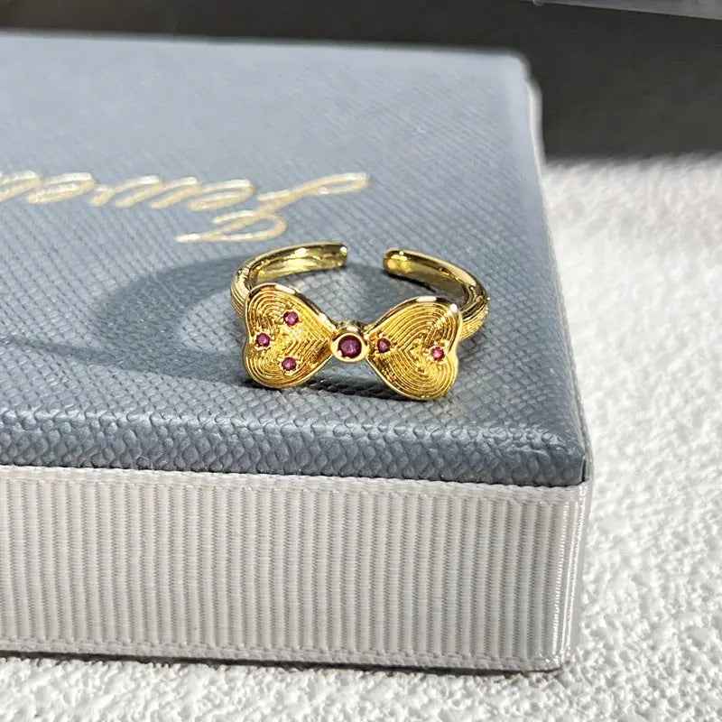 French Rose Zircon Light Luxury High-grade Ring - Norellé