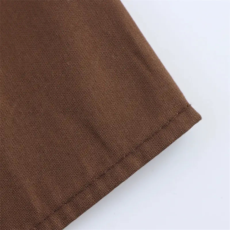 With Belt Midi Skirt Dress