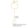 Stainless Steel Hand Support Chain Snake Chain Double Layer Twin - Norellé
