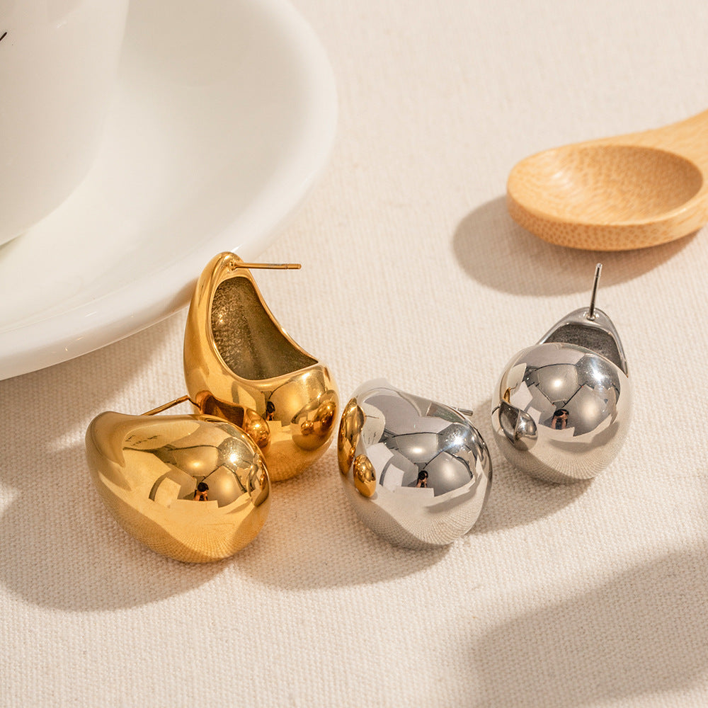 Simple 18K Gold Plated Women's Fashion Teardrop Water Drop Earrings - Norellé