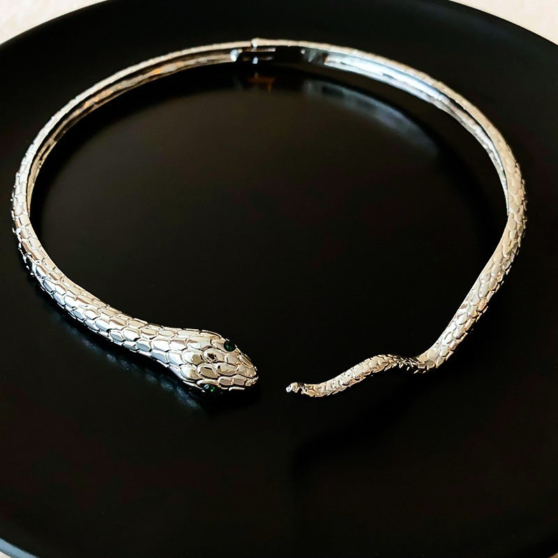 Cold Wind Diamond Snake Necklace Ornament - Norellé