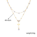 Special-interest Retro Double-layer Chain Pearl Butterfly Tassel Pendant Necklace - Norellé