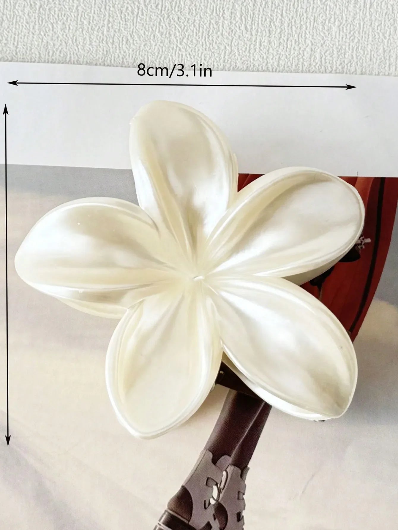 1/2 Pcs Fashion Simple Shiny Egg Flower Hair Claws