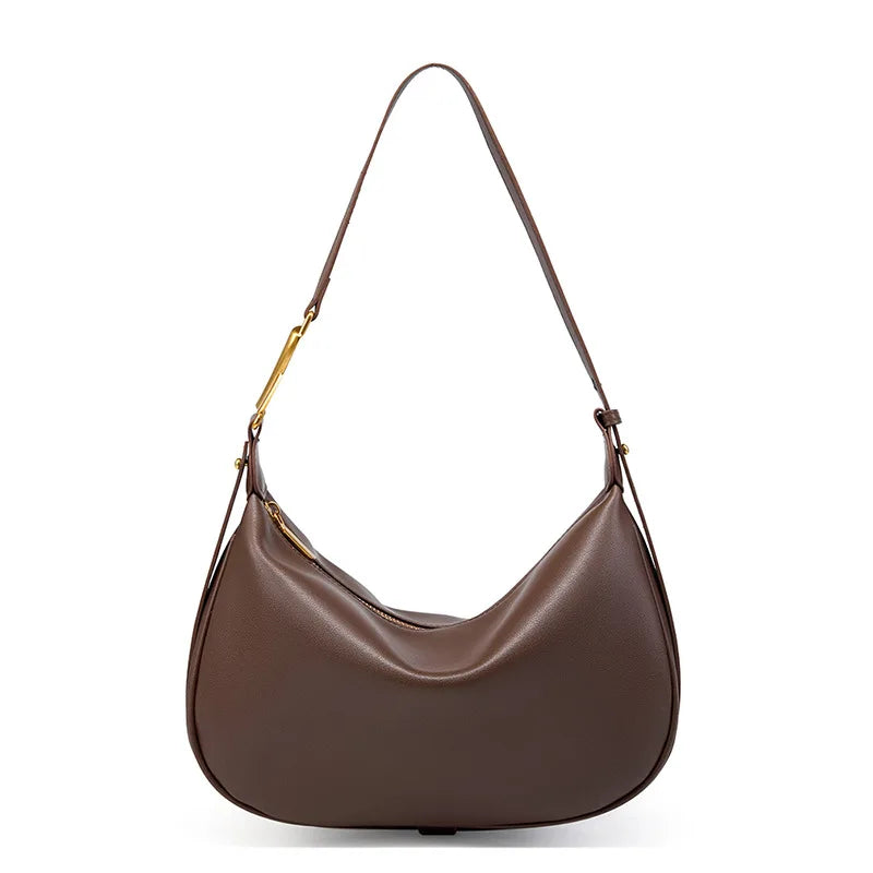 100% Genuine Leather Women’s Tote Bag - 2739-Coffee