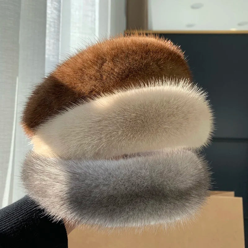 100% Real Mink Fur Headbands