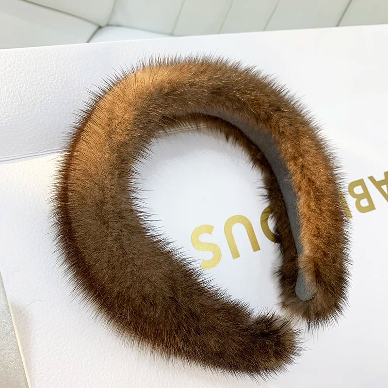 100% Real Mink Fur Headbands