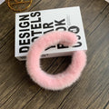 100% Real Mink Fur Headbands - pink