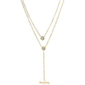 Single Diamond Zircon Tassel Titanium Steel Necklace For Women - Norellé