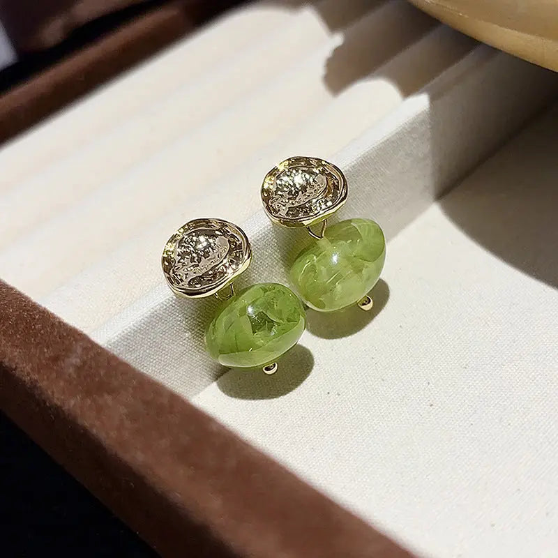 Retro Style Light Luxury And Simplicity Ear Studs Water Drop - Norellé