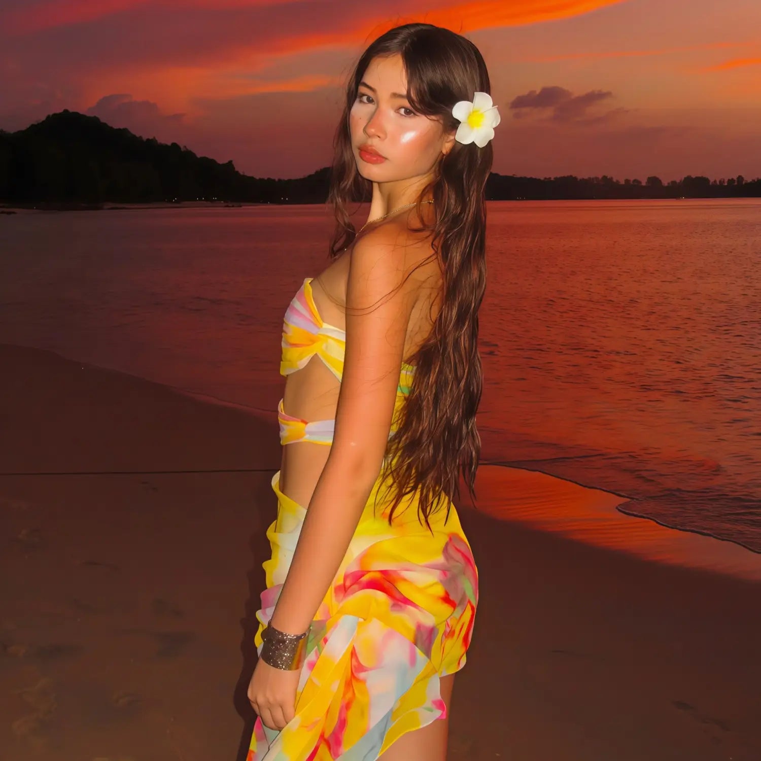 Beach Off-shoulder Tube Top Waist Hip Dress