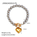 Color Matching Ornament Stainless Steel Heart Necklace - Norellé