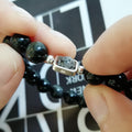 Fashion Obsidian With 925 Silver Couple Bracelet - Norellé