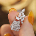 Flower Rose Earrings For Women Shiny - Norellé
