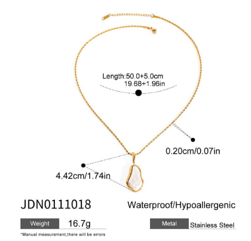 Stainless Steel Pearl Necklace Female Niche