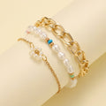 Simple Cuban Thick Chain Pearl Flower Female - Norellé