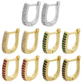 Micro-inlaid Colorful Crystals Ear Clip Horseshoe - Norellé