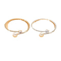 Women's Pearl Heart Full Diamond Bracelet Elastic Jewelry - Norellé