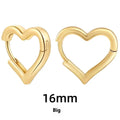 Women's Simple Hollow Pentagram Love Square Twist Earrings - Norellé