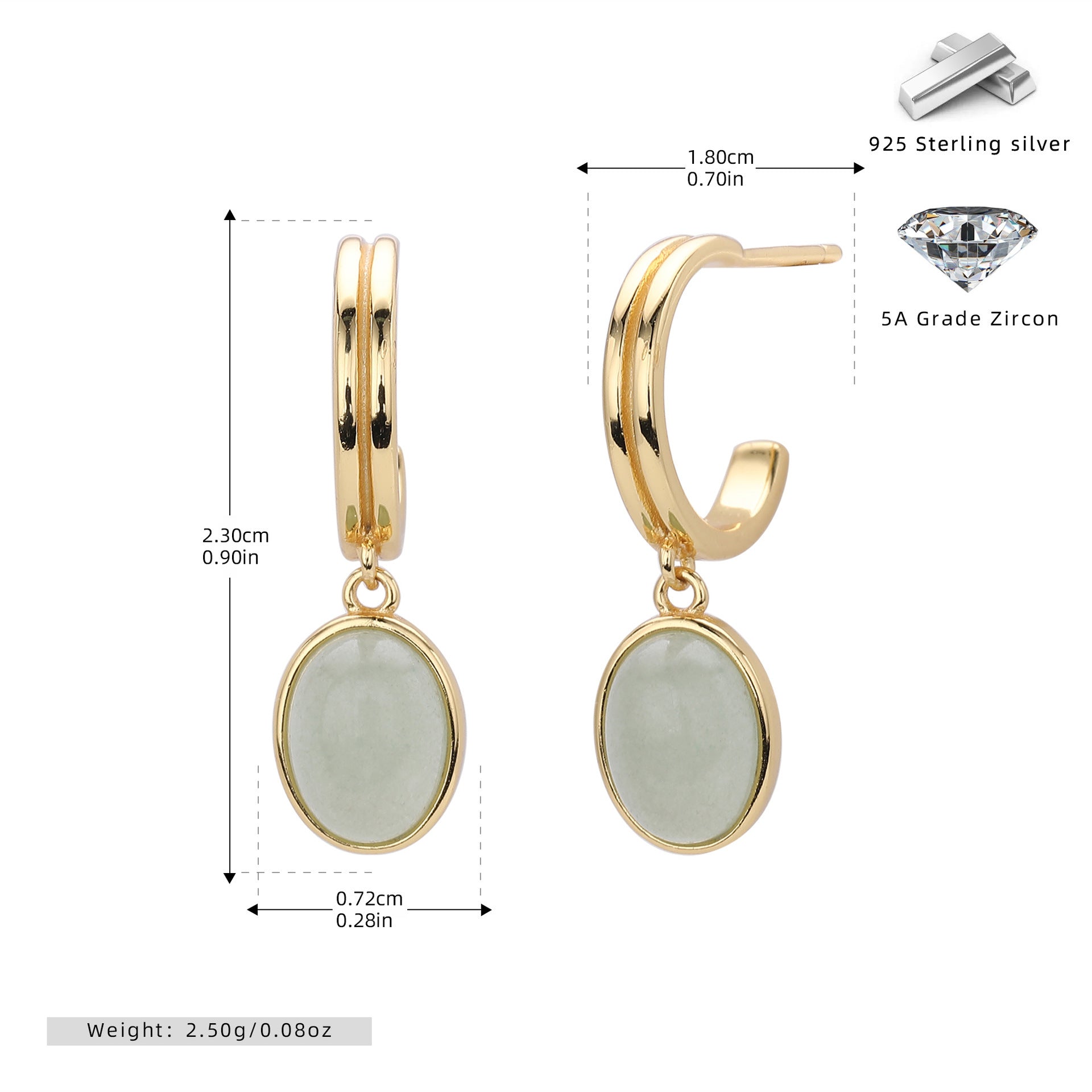 S925 Silver Fashion Artistic Vintage Court Style Earrings - Norellé