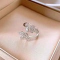 Leaves Open Ring Female Light Luxury Temperament High Sense - Norellé