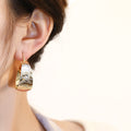 Copper Material Graceful Personality Simple Earrings - Norellé