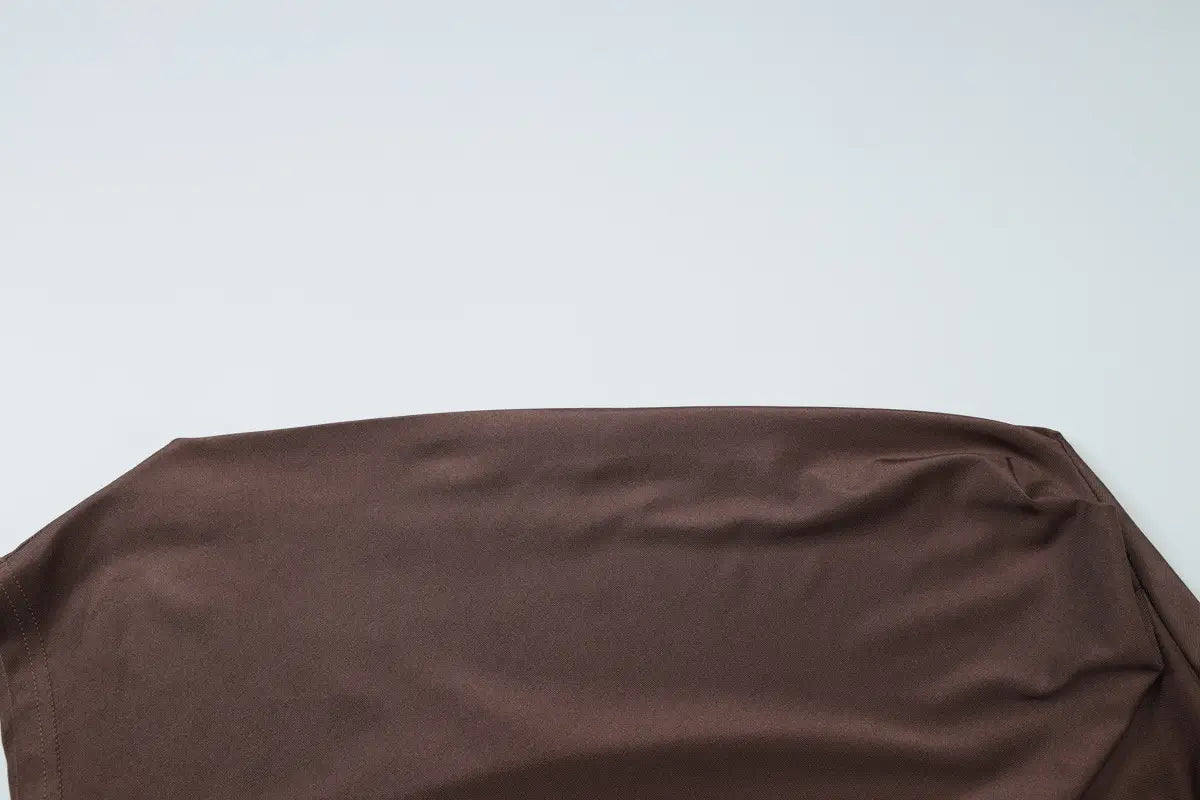 Women’s Fashion Slim Fit Sloping Shoulder Dress