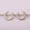 Rainbow Ring Ear Studs Female Accessories - Norellé