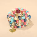 Multi-layer Wooden Bead Beaded Bracelet Elastic Bracelet - Norellé