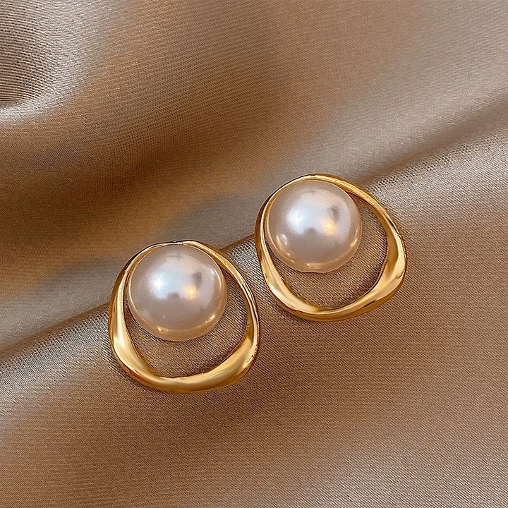 High-grade Pearl Vintage Tassel Earrings Alluno