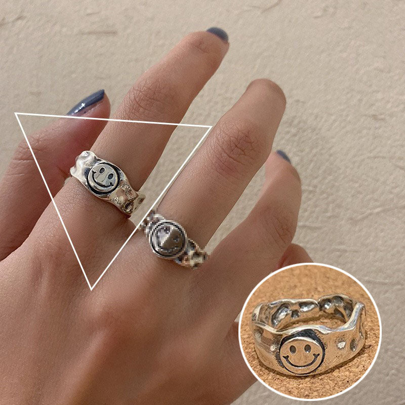 Shiny Geometric Ring Female Fashion Temperament Multi-layer Line Open Ring I - Norellé