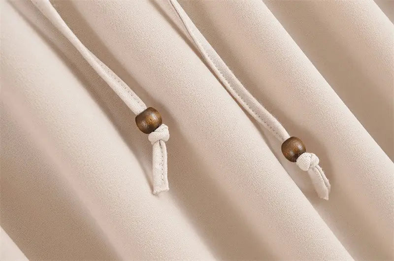 Summer Lace-up Hanging Collar Sleeveless Dress