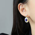 Green Egg Noodles Fritillary Stud Earrings Ornament Women - Norellé