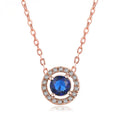 Women's Stylish Round Zircon Pendant Clavicle Chain - Norellé