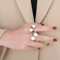 Unique And Elegant Stainless Steel Ring - Norellé