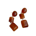 Niche Retro Design Resin Earrings Irregular - Norellé