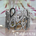 Women's Exaggerated And Personalized Drop-shaped Hollow Ring - Norellé