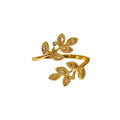 Leaves Open Ring Female Light Luxury Temperament High Sense - Norellé
