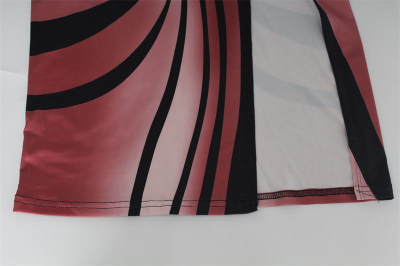 Women’s Spring Clothing Tube Top Dress High Slit Long