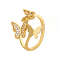 Fashion Butterfly Female Diamond Index Finger Ring - Norellé