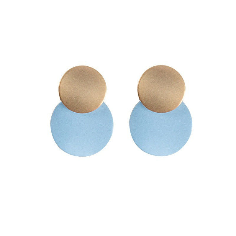 Morandi Contrast Earrings Korean Fashion Advanced - Norellé
