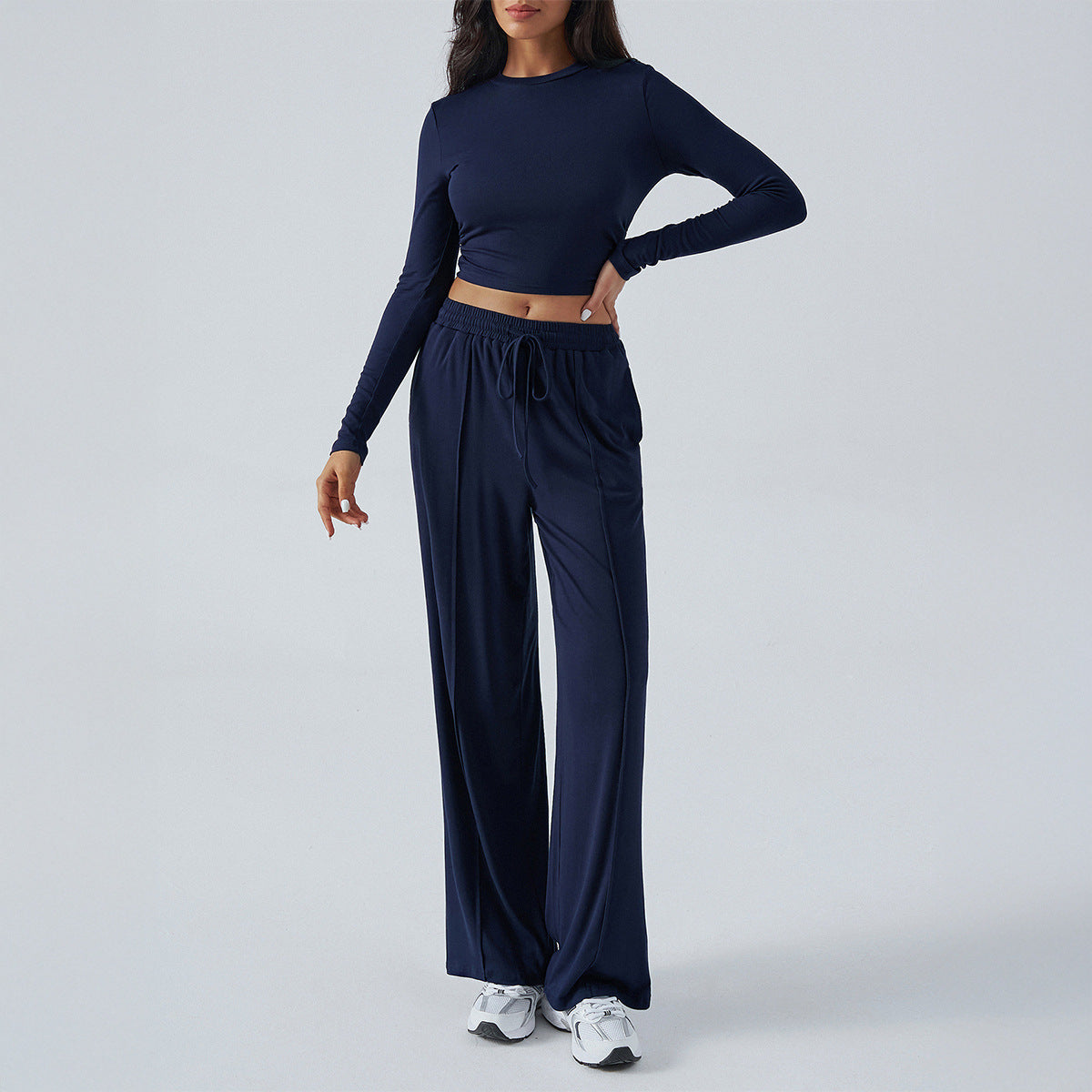 Yoga Sports Long Sleeve Inner Wear Trousers Suit Women - Norellé